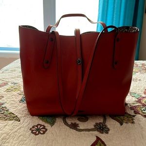 Last Call- Donating Soon- Coach Tote with Floral Lining